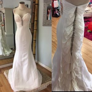 White Gown with Crystals